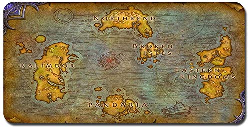 World of Warcraft großes Mauspad - wasserdicht und rutschfest (31, 800 * 400 * 3MM/31.5 * 15.7 * 0.12inch) von Junchen&Zhang