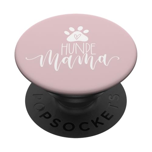 June & Lucy Hundemama JLZ011 PopSockets Klebender PopGrip - Phone Grip - Rosa - Kompatibel mit Handy von June & Lucy