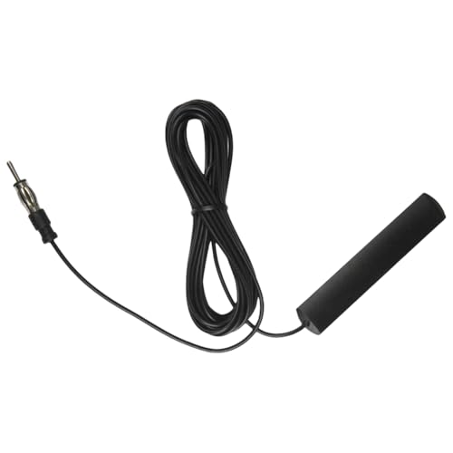Junerain DC 5-12V Auto Innenraum versteckte amplifizierte Antenne 3 Meter elektronische Stereo-Radio-AM/FM-Luftfahrt 85-860 MHz Auto Elektronische Funkantenne for Autowagen Motorradboot von Junerain
