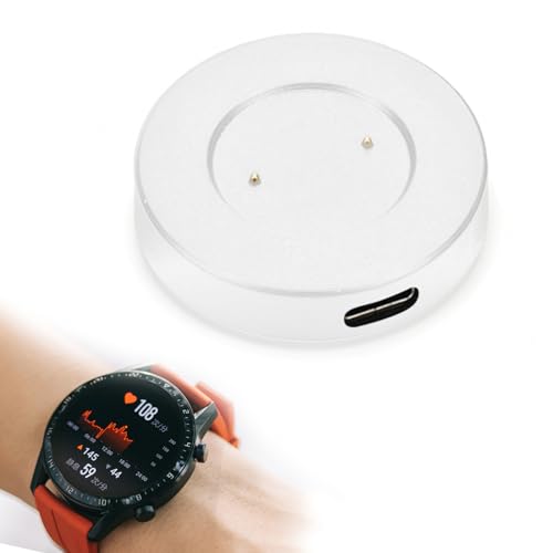 Junerain Smartwatch-Ladegerät for HuaweiWatch GT2 e/GT2/GT (42 mm/46 mm)/Honor Watch GS Pro Ladekabel Dock Netzteil Ständer Stationszubehör von Junerain