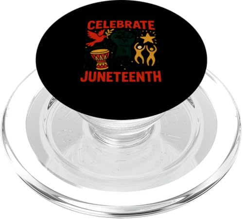 Feiern Sie den Monat Juneteenth Vintage African Black History Month PopSockets PopGrip für MagSafe Feiern Sie den Monat Juneteenth Vintage African Black History Month PopSockets PopGrip für MagSafe von Juneteenth Jubilee - Celebrating Black History