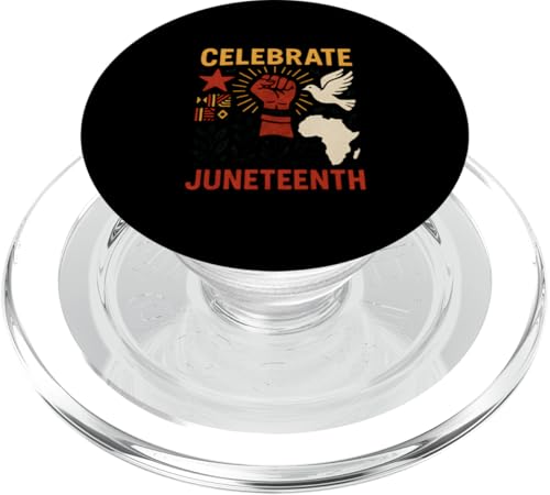 Feiern Sie den Monat Juneteenth Vintage African Black History Month PopSockets PopGrip für MagSafe Feiern Sie den Monat Juneteenth Vintage African Black History Month PopSockets PopGrip für MagSafe von Juneteenth Jubilee - Celebrating Black History