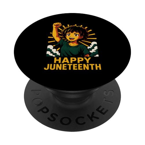 Fröhlichen Monat der afroamerikanischen schwarzen Geschichte im Juni PopSockets Klebender PopGrip Fröhlichen Monat der afroamerikanischen schwarzen Geschichte im Juni PopSockets Klebender PopGrip von Juneteenth Jubilee - Celebrating Black History