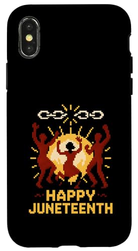 Happy Juneteenth 8 Bit 1865 Geschichte der Afroamerikaner Hülle für iPhone X/XS Happy Juneteenth 8 Bit 1865 Geschichte der Afroamerikaner Hülle für iPhone X/XS von Juneteenth Jubilee - Celebrating Black History
