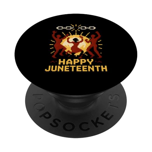 Happy Juneteenth 8 Bit 1865 Geschichte der Afroamerikaner PopSockets Klebender PopGrip Happy Juneteenth 8 Bit 1865 Geschichte der Afroamerikaner PopSockets Klebender PopGrip von Juneteenth Jubilee - Celebrating Black History