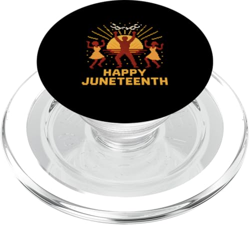 Happy Juneteenth 8 Bit 1865 Geschichte der Afroamerikaner PopSockets PopGrip für MagSafe Happy Juneteenth 8 Bit 1865 Geschichte der Afroamerikaner PopSockets PopGrip für MagSafe von Juneteenth Jubilee - Celebrating Black History