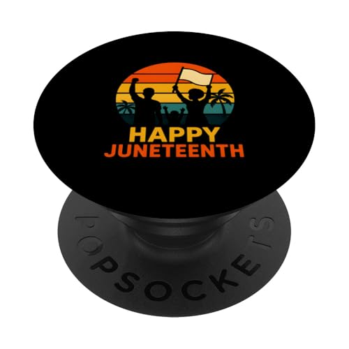 Happy Juneteenth Celebratory Damen Black History Month PopSockets Klebender PopGrip von Juneteenth Jubilee - Celebrating Black History