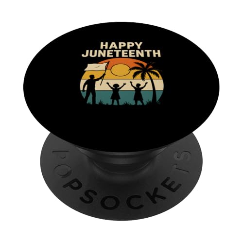 Happy Juneteenth Celebratory Damen Black History Month PopSockets Klebender PopGrip Happy Juneteenth Celebratory Damen Black History Month PopSockets Klebender PopGrip von Juneteenth Jubilee - Celebrating Black History