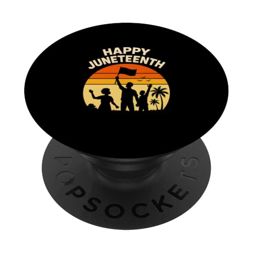 Happy Juneteenth Celebratory Damen Black History Month PopSockets Klebender PopGrip Happy Juneteenth Celebratory Damen Black History Month PopSockets Klebender PopGrip von Juneteenth Jubilee - Celebrating Black History