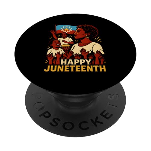 Happy Juneteenth Retro Damen afrikanische amerikanische schwarze Geschichte PopSockets Klebender PopGrip Happy Juneteenth Retro Damen afrikanische amerikanische schwarze Geschichte PopSockets Klebender PopGrip von Juneteenth Jubilee - Celebrating Black History