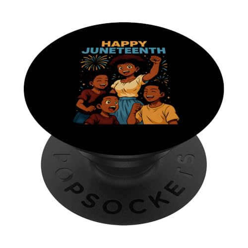Happy Juneteenth Retro Damen afrikanische amerikanische schwarze Geschichte PopSockets Klebender PopGrip Happy Juneteenth Retro Damen afrikanische amerikanische schwarze Geschichte PopSockets Klebender PopGrip von Juneteenth Jubilee - Celebrating Black History
