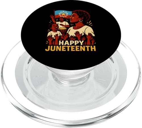 Happy Juneteenth Retro Damen afrikanische amerikanische schwarze Geschichte PopSockets PopGrip für MagSafe Happy Juneteenth Retro Damen afrikanische amerikanische schwarze Geschichte PopSockets PopGrip für MagSafe von Juneteenth Jubilee - Celebrating Black History