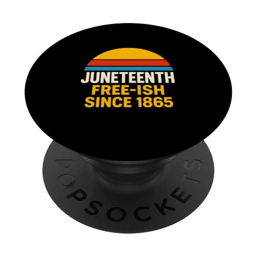 Juneteenth 1865 Retro Sunset Black History and African PopSockets Klebender PopGrip Juneteenth 1865 Retro Sunset Black History and African PopSockets Klebender PopGrip von Juneteenth Jubilee - Celebrating Black History