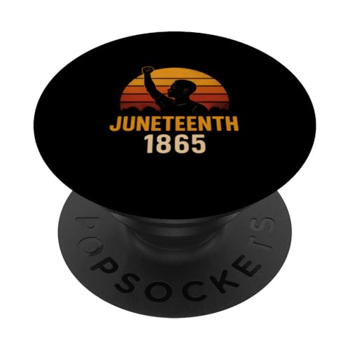 Juneteenth 1865 Retro Sunset Black History and African PopSockets Klebender PopGrip Juneteenth 1865 Retro Sunset Black History and African PopSockets Klebender PopGrip von Juneteenth Jubilee - Celebrating Black History