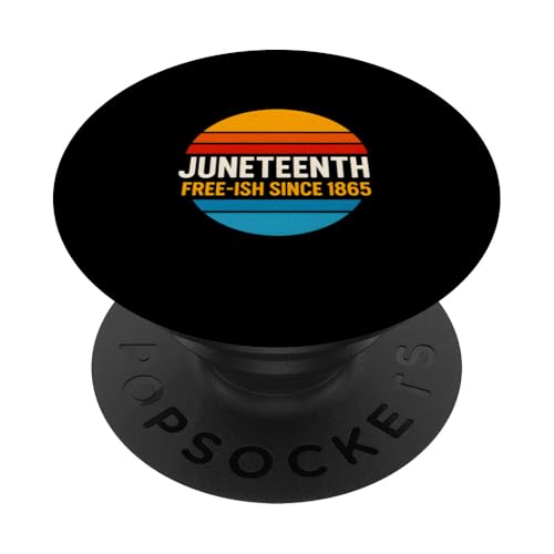Juneteenth 1865 Retro Sunset Black History and African PopSockets Klebender PopGrip Juneteenth 1865 Retro Sunset Black History and African PopSockets Klebender PopGrip von Juneteenth Jubilee - Celebrating Black History
