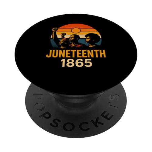 Juneteenth 1865 Retro Sunset Black History and African PopSockets Klebender PopGrip Juneteenth 1865 Retro Sunset Black History and African PopSockets Klebender PopGrip von Juneteenth Jubilee - Celebrating Black History