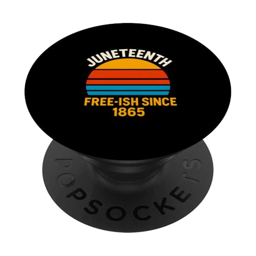 Juneteenth 1865 Retro Sunset Black History and African PopSockets Klebender PopGrip Juneteenth 1865 Retro Sunset Black History and African PopSockets Klebender PopGrip von Juneteenth Jubilee - Celebrating Black History