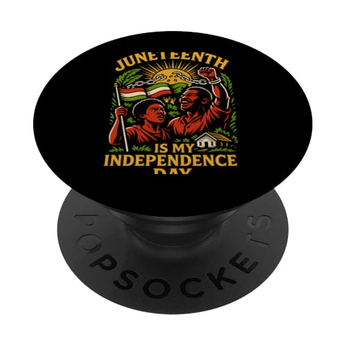 Juneteenth My Independence Day Vintage Damen Black History PopSockets Klebender PopGrip Juneteenth My Independence Day Vintage Damen Black History PopSockets Klebender PopGrip von Juneteenth Jubilee - Celebrating Black History