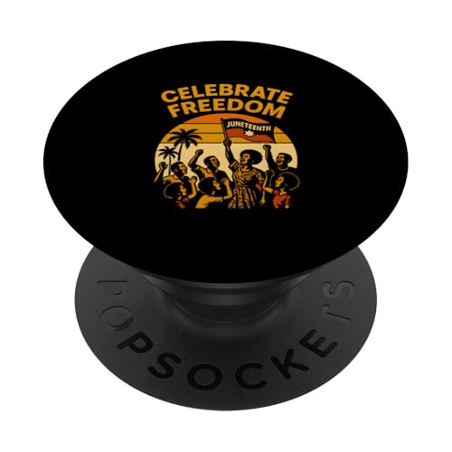 Juneteenth: Feiern Sie die Freiheit, die Geschichte der Afroamerikaner, der Schwarzen PopSockets Klebender PopGrip Juneteenth: Feiern Sie die Freiheit, die Geschichte der Afroamerikaner, der Schwarzen PopSockets Klebender PopGrip von Juneteenth Jubilee - Celebrating Black History