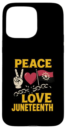 Peace Love Juneteenth Retro Damen Juneteenth Hülle für iPhone 15 Pro Max Peace Love Juneteenth Retro Damen Juneteenth Hülle für iPhone 15 Pro Max von Juneteenth Jubilee - Celebrating Black History