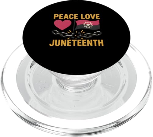 Peace Love Juneteenth Retro Damen Juneteenth PopSockets PopGrip für MagSafe Peace Love Juneteenth Retro Damen Juneteenth PopSockets PopGrip für MagSafe von Juneteenth Jubilee - Celebrating Black History
