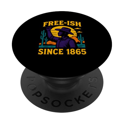 Seit 1865 ist der Juneteenth Vintage Black History Month kostenlos PopSockets Klebender PopGrip Seit 1865 ist der Juneteenth Vintage Black History Month kostenlos PopSockets Klebender PopGrip von Juneteenth Jubilee - Celebrating Black History