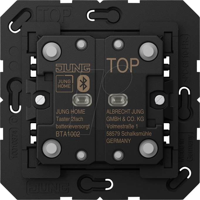 JG BTA1002 - Bluetooth Taster Einsatz, 2-fach, batteriebetrieben JG BTA1002 - Bluetooth Taster Einsatz, 2-fach, batteriebetrieben von Jung