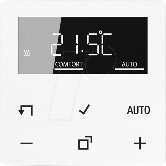 JG BTA1791WW - Bluetooth Raumthermostat, alpinweiß JG BTA1791WW - Bluetooth Raumthermostat, alpinweiß von Jung