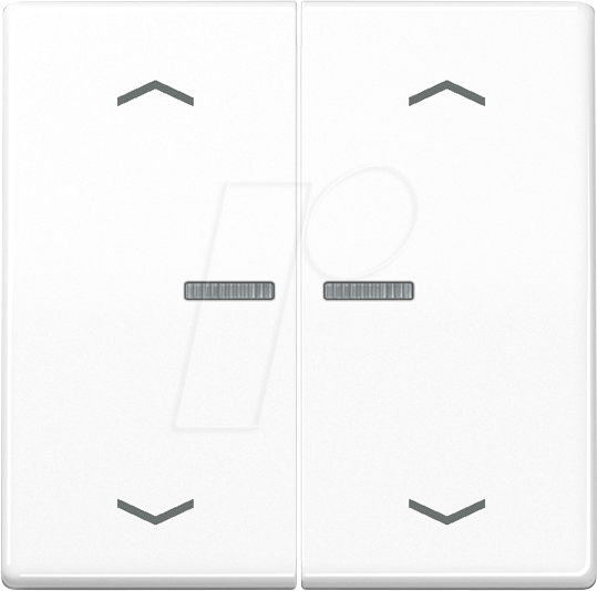 JG BTAS17102PWW - Bluetooth Taster, 2-fach, alpinweiß, Pfeilsymbole von Jung