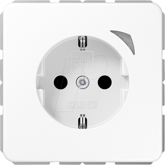 JG BTCD1521SEWW - Schaltbare Bluetooth Steckdose, alpinweiß, Messfunktion von Jung