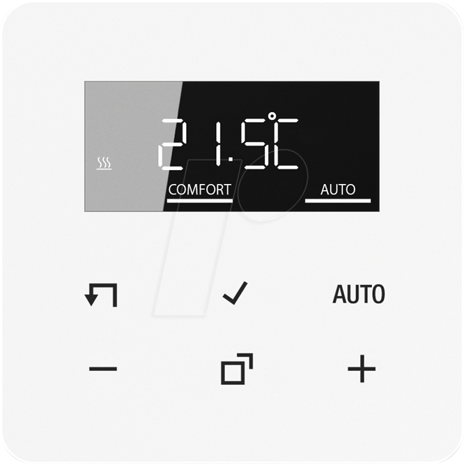 JG BTCD1791WW - Bluetooth Raumthermostat, alpinweiß von Jung