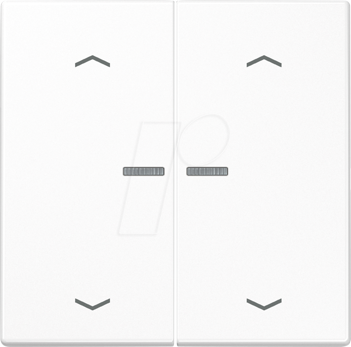 JG BTLS17102PWW - Bluetooth Taster, 2-fach, alpinweiß, Pfeilsymbole von Jung