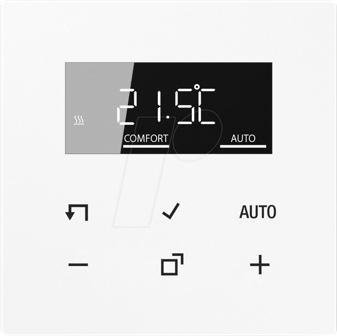 JG BTLS1791WW - Bluetooth Raumthermostat, alpinweiß von Jung