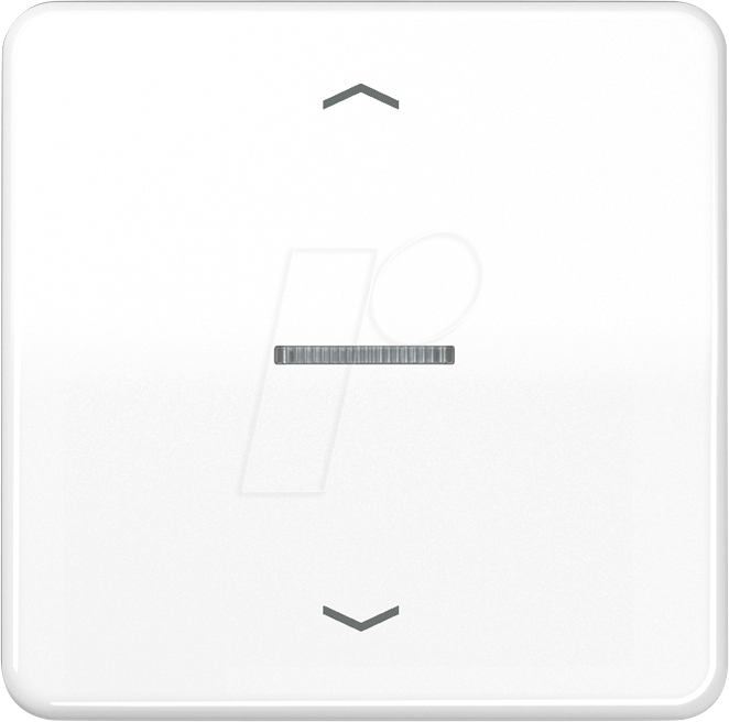 JG CD101KO5PWW - Wippe, 1-fach, alpinweiß, Lichtleiter, Pfeilsymbole von Jung