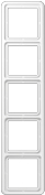 JUNG Rahmen waagr./senkr.Kombi. CD585WW CD500 5-fach alpinweiss CD585WW (CD585WW) von Jung