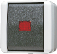 JUNG Wipp-Kontrollschalter 806KOW WG800 IP44 Universal Aus-Wechsel 806KOW (806KOW) von Jung