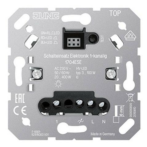 Jung 1704ESE Schalteinsatz Elektronik 1-kanal Jung 1704ESE Schalteinsatz Elektronik 1-kanal von Jung