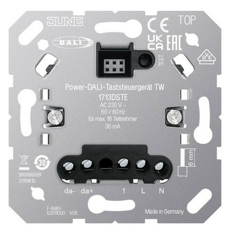Jung 1713DSTEPower DALI-Taststeuergerät TW von Jung