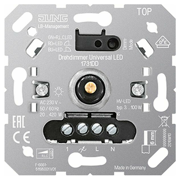 Jung 1731DD Drehdimmer Universal LED von Jung