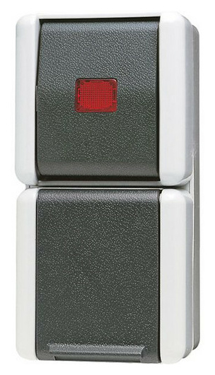 Jung 876KOW SCHUKO-Steckdose mit KO-Schalter Jung 876KOW SCHUKO-Steckdose mit KO-Schalter von Jung