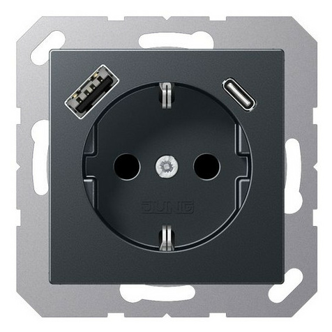 Jung A1520-15CAANM SCHUKO-Steckdose mit USB Jung A1520-15CAANM SCHUKO-Steckdose mit USB von Jung