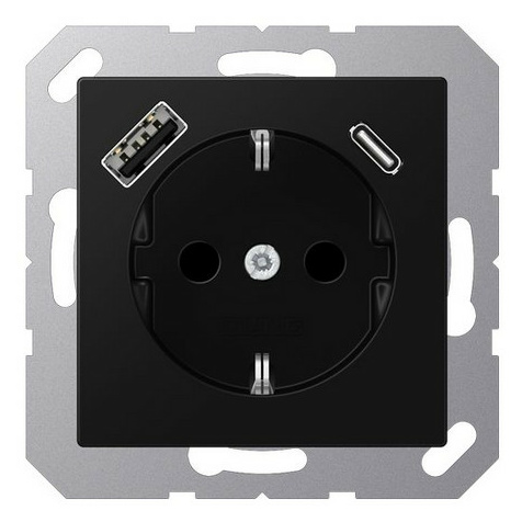 Jung A1520-15CASWM SCHUKO-Steckdose mit USB Jung A1520-15CASWM SCHUKO-Steckdose mit USB von Jung