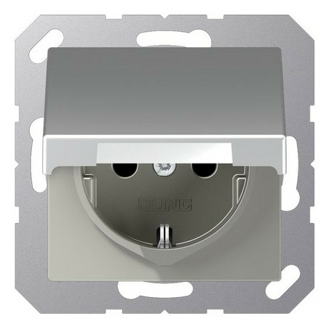 Jung A1520BFKLAL SCHUKO Steckd.m.Klappd. von Jung
