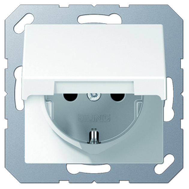 Jung A1520KLWW SCHUKO Steckd.m.Klappd. Jung A1520KLWW SCHUKO Steckd.m.Klappd. von Jung