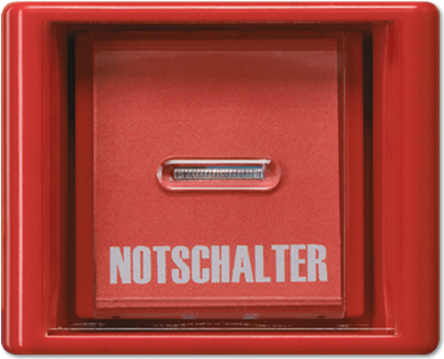 Jung Abdeckung Glasscheibe rt für Schalter/Taster AS 561 GL rt (AS561GLRT) von Jung