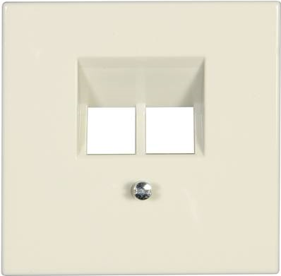 Jung Abdeckung UAE-/IAE-/ISDN-Steckdose LS 990, LS design, LS plus Creme-Weiß LS969-2UA (LS969-2UA) von Jung