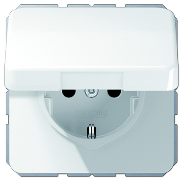 Jung CD1520BFKLWW SCHUKO Steckdose m.Klappd. Jung CD1520BFKLWW SCHUKO Steckdose m.Klappd. von Jung
