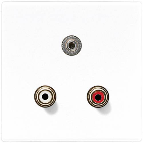 Jung Einsatz Chinch, Miniklinke 3,5mm LS 990, LS design, LS plus Alpinweiß MALS1011WW Jung Einsatz Chinch, Miniklinke 3,5mm LS 990, LS design, LS plus Alpinweiß MALS1011WW von Jung