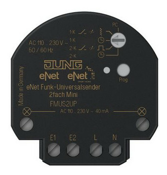 Jung FMUS2UP Funk-Universalsender 2-kanalig Jung FMUS2UP Funk-Universalsender 2-kanalig von Jung