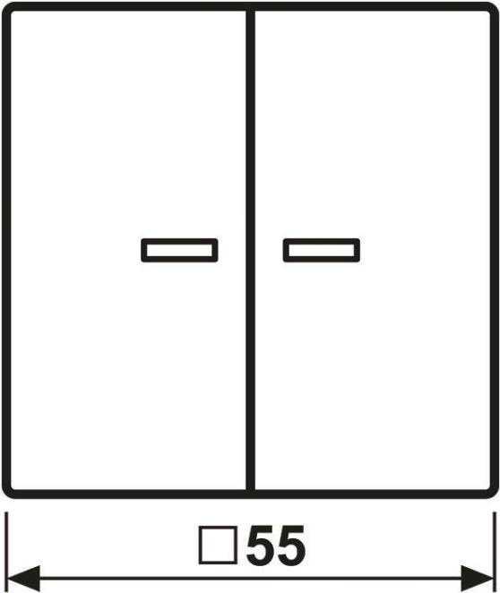 Jung HOME Taster 2fach BTA17102SWM 1 (BTA17102SWM) von Jung